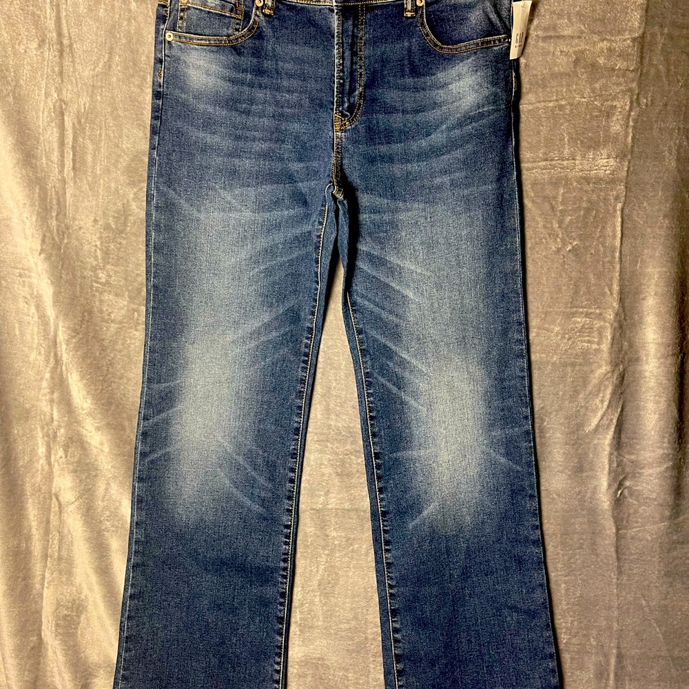 NWT Boys 18 Husky Gap Jeans Boot Cut.